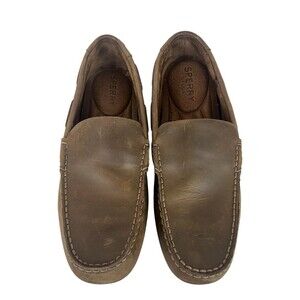Sperry Top-Sider Shoes  Men's Size 10.5  Brown Leather Driving Moccasin Loafers
